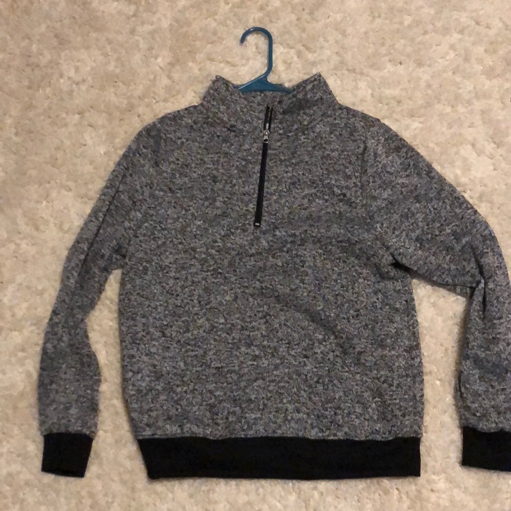 Grey and black sweatshirt
